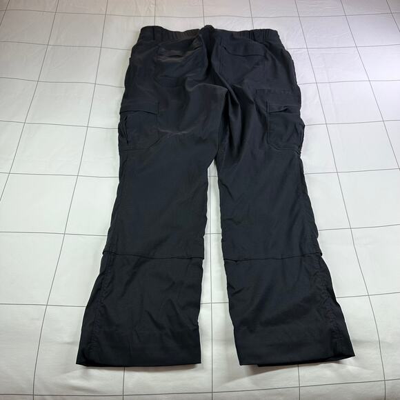 Duluth Trading Co Pants Womens 12 Black Dry on the Fly Bootcut Nylon Roll Up Hem - Picture 2 of 13